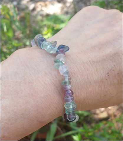Bracelet baroque fluorite