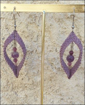 Boucles d'oreilles améthyste