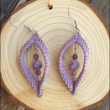 Boucles d'oreilles améthyste