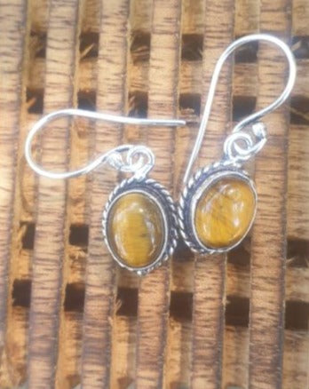 Boucles d'oreilles Oeil de tigre