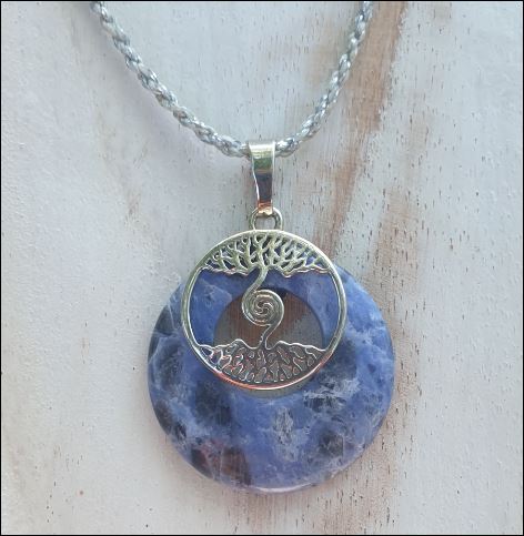 Pendentif donut sodalite